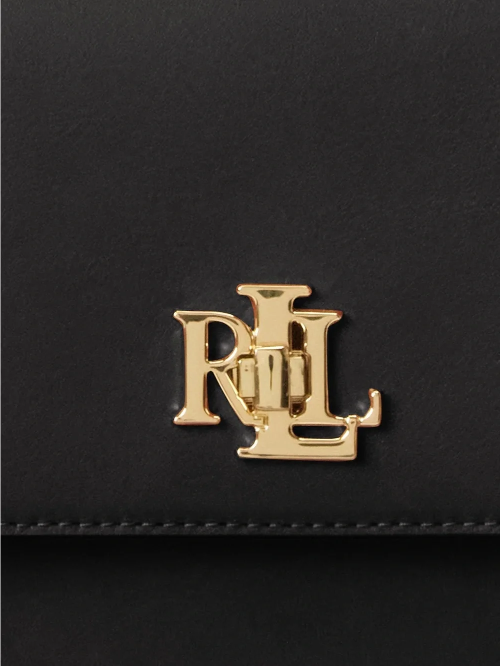 Lauren Ralph Lauren LEATHER MEDIUM SOPHEE BAG - Cross body bag - black